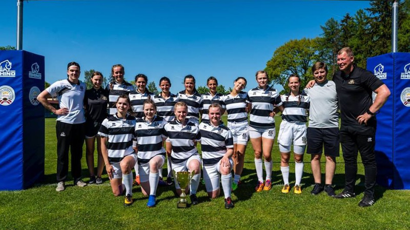 LSPA/"Livonia" pēc uzvaras Latvijas kausā
Foto: Ģirts Kehris