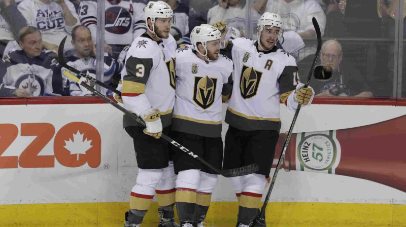 Vegasas "Golden Knights" šajā "play-off" nekad nav zaudējusi divas reizes pēc kārtas
Foto: USA Today Sports/Scanpix