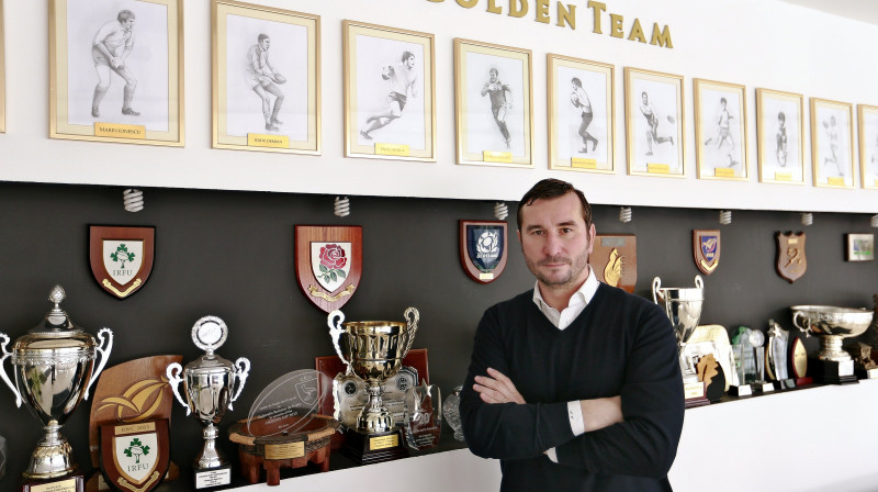 Rumānijas regbija savienības vadītājs Alins Petrače
Foto: EPA/Scanpix