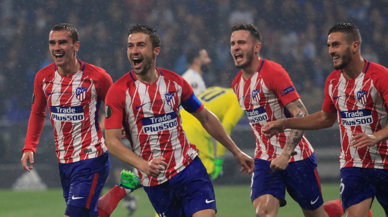 Madrides "Atletico" pēc otro vārtu guvuma
Foto: Reuters / Scanpix