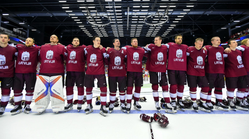 Latvijas hokeja izlase
Foto: IIHF
