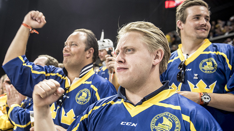 Zviedrijas līdzjutēji
Foto: EPA/Scanpix