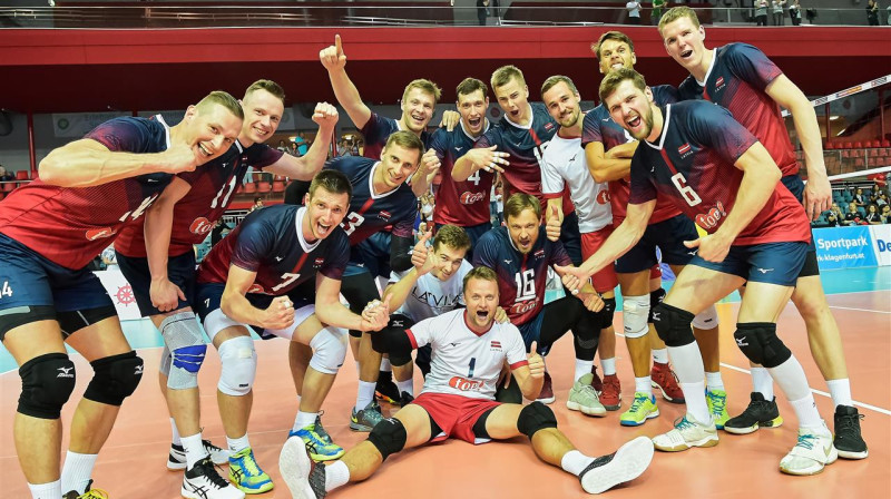 Pēc uzvaras Klāgenfurtē
Foto: www.cev.lu