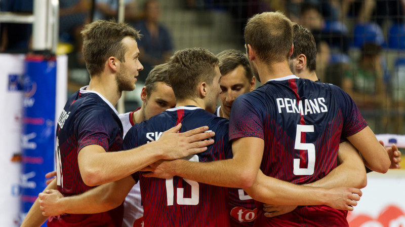 Latvijas volejbola izlase 
Foto: Vadims Morozovs