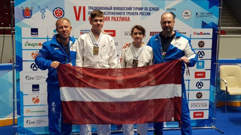 Džudo kluba "Lido" delegācija Rahļina piemiņas turnīrā
Foto: Džudo klubs "Lido"