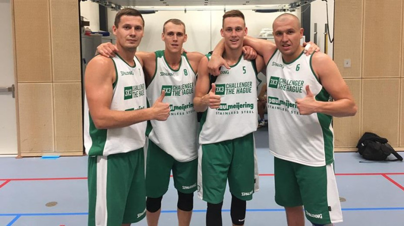 Latvijas 3x3 izlase Hāgā
Foto: Naura Mieža Facebook profils