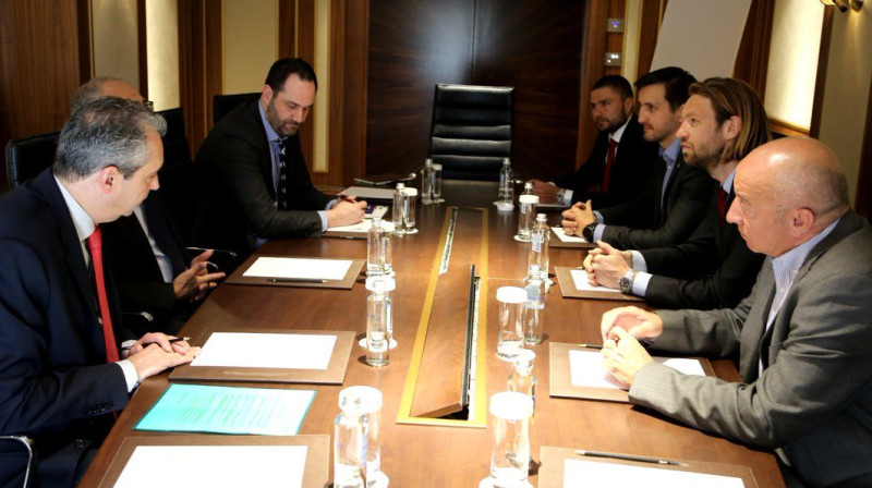 Latvijas puse iepazīstas ar ASV, Kanādas un Meksikas kandidatūru
Foto: LFF