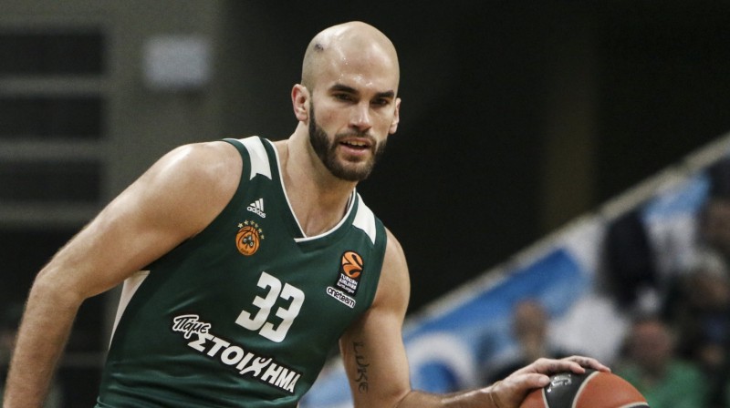 Atēnu "Panathinaikos" līderis Niks Kalatess
Foto: EPA/Scanpix