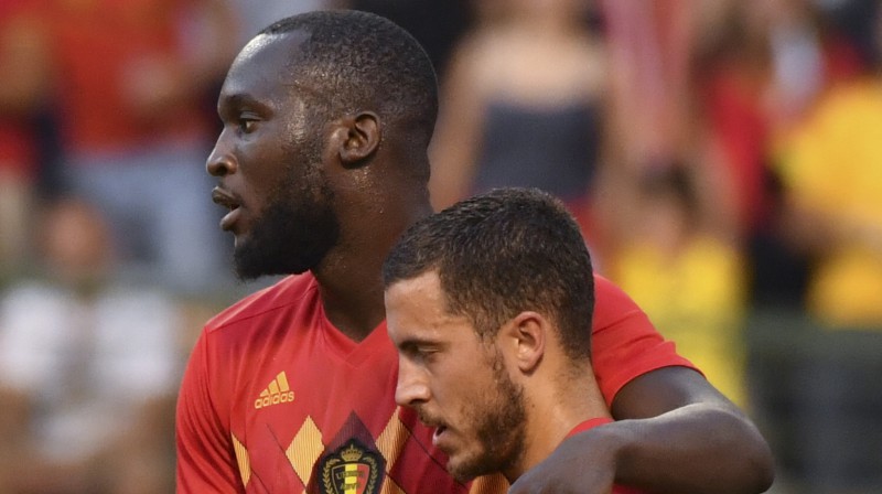 Romelu Lukaku un Edens Azārs
Foto: AP/Scanpix