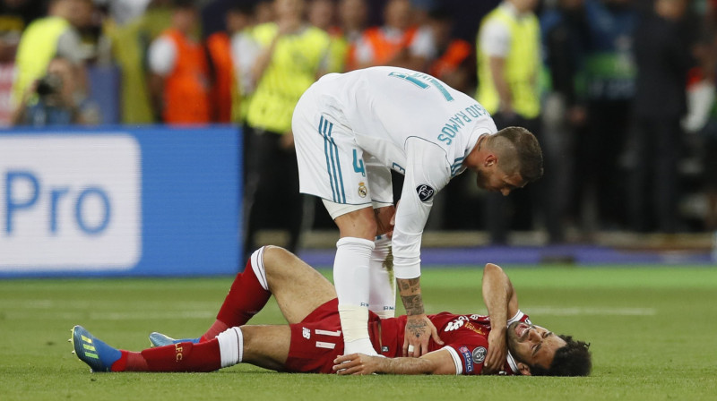 Serhio Ramoss un Mohameds Salāhs
Foto: Sipa USA/Scanpix