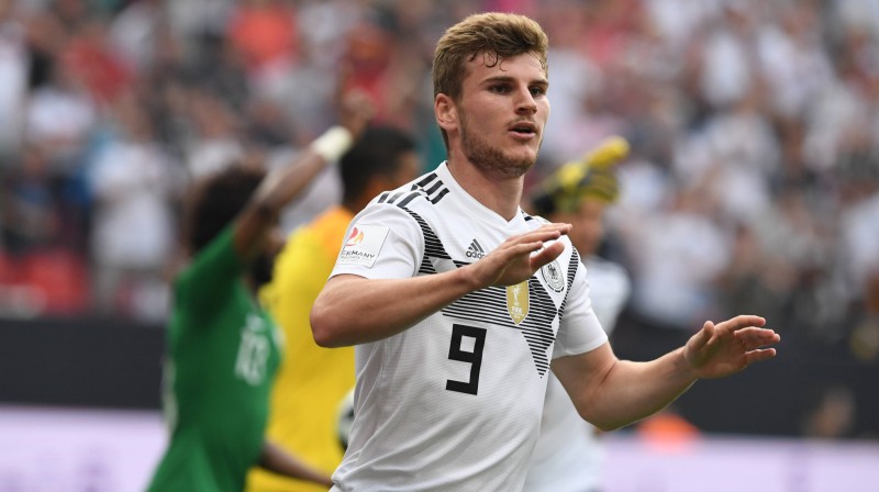 Tīmo Verners piedalījās abos vārtu guvumos
Foto: imago sportfotodienst/Scanpix