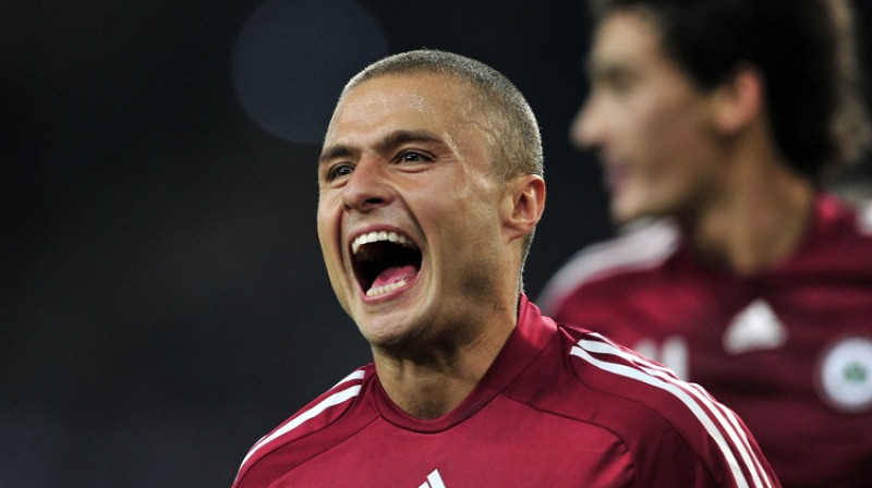 Māris Verpakovskis ir guvis piecus vārtus pret izlasēm, kas būs pārstāvētas PK2018 - sevišķas ciešanas viņš sagādāja Islandei
Foto: AFP/Scanpix