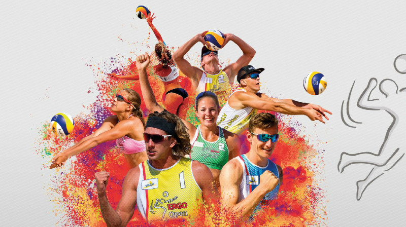 "Ergo Open" plakāts 
Foto: Latvijas Volejbola federācija