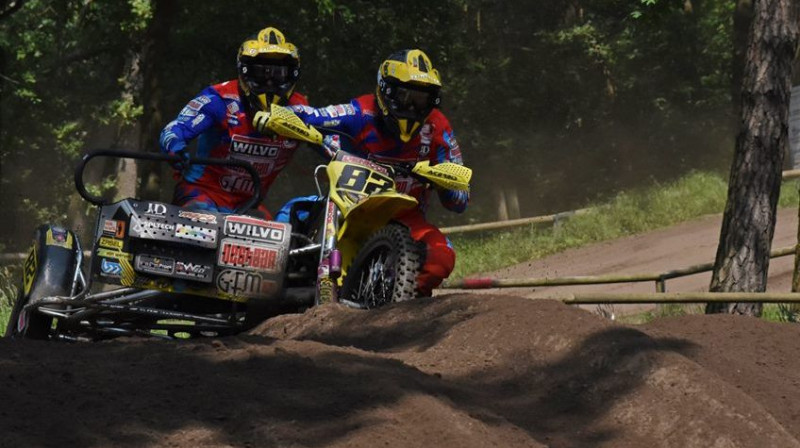 Kaspars Stupelis un Etjēns Bakss
Foto: Frank Rissewijck