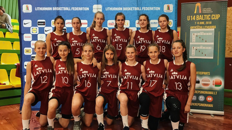 Latvijas U14 meiteņu basketbola izlase
Foto: Latvijas Basketbola savienība
