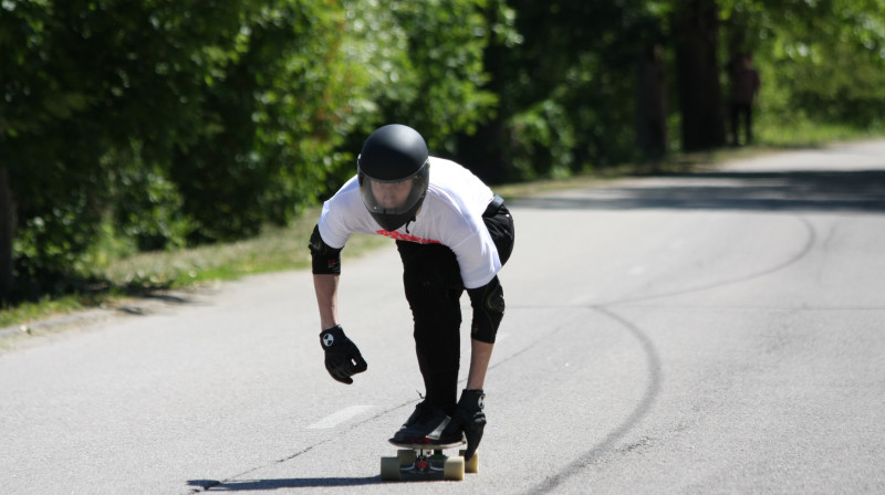 Sacensību uzvarētājs Ralfs Gailītis
Foto: Zigmārs Šteins