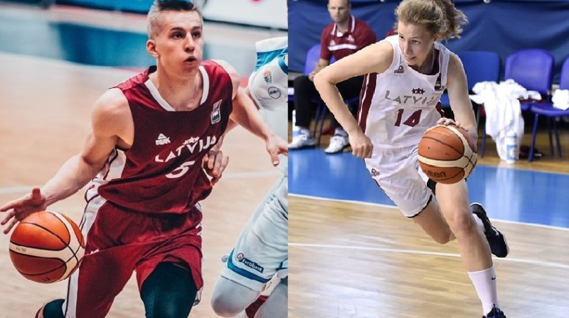 Edgars Kaufmanis un Luīze Šepte
Foto: Latvijas Basketbola savienība