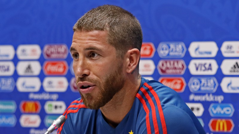 Spānijas izlases kapteinis Serhio Ramoss
Foto: EPA/Scanpix