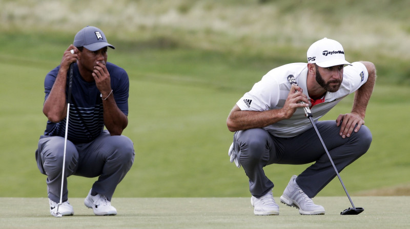 Taigers Vudss un Dastins Džonsons
Foto: AP/Scanpix