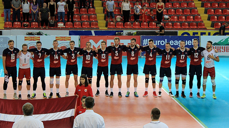 Ja pirms Eiropas līgas kāds teiktu, ka atjauninātā Latvijas izlase gūs 7 uzvaras 8 spēlēs, neticētu pat paši volejbolisti.
Foto: www.cev.lu