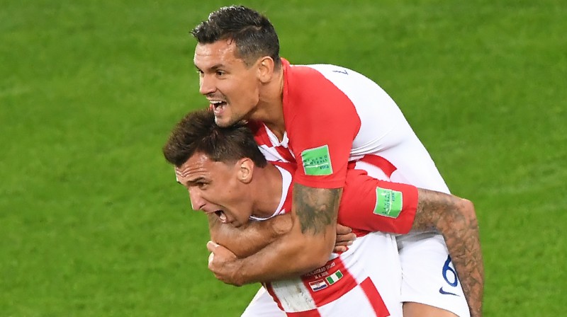 Mario Mandžukičs un Dejans Lovrens
Foto: AFP/Scanpix