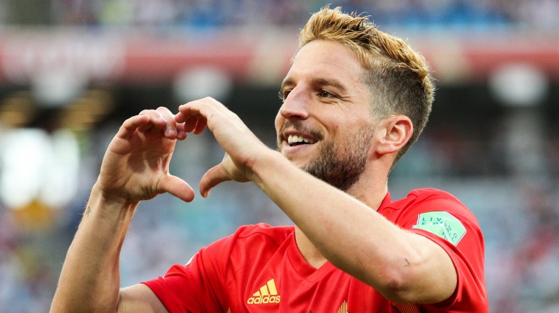 Uzvaras vārtu autors Drīss Mertenss
Foto: TASS/Scanpix