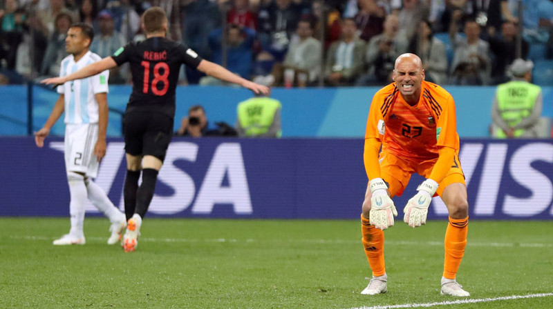 Šādi izskatās viens no skumjākajiem vakariem Argentīnas futbolā.
Foto: Reuters/Scanpix