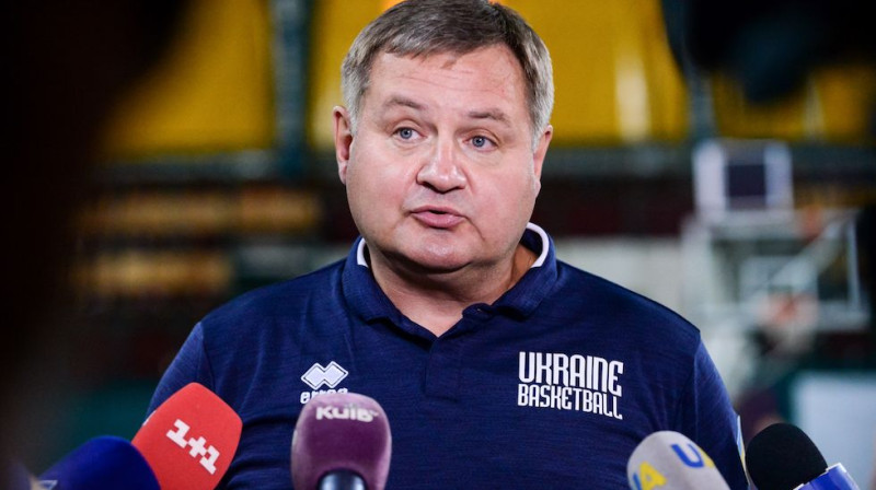 Ukrainas basketbola izlases galvenais treneris Jevgēņijs Murzins
Foto: fbu.ua