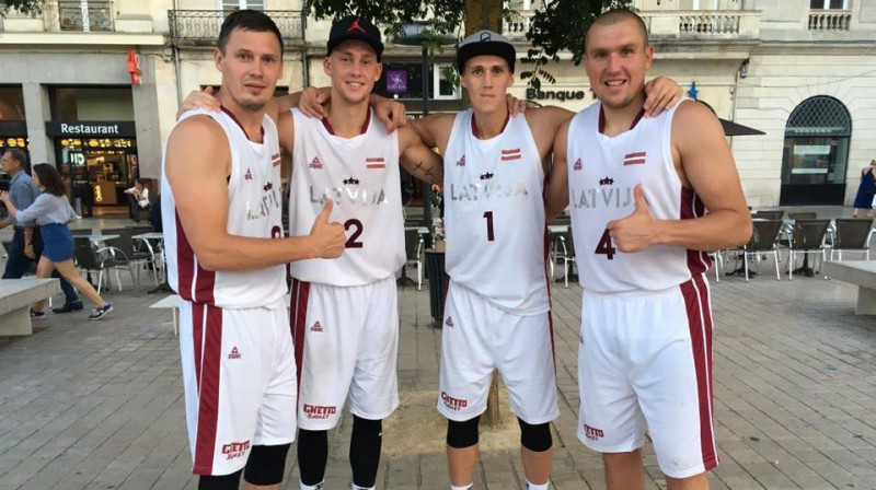 Latvijas 3x3 basketbola izlase jūnijā pēc kvalificēšanās Eiropas kausam
Foto: N.Mieža Facebook profils
