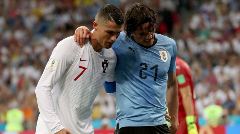 Krištianu Ronaldu un Edinsons Kavani
Foto: Sipa/Scanpix