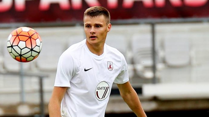 Karolis Laukžemis "Jelgavas" kreklā
Foto: Nora Krevņeva-Baibakova