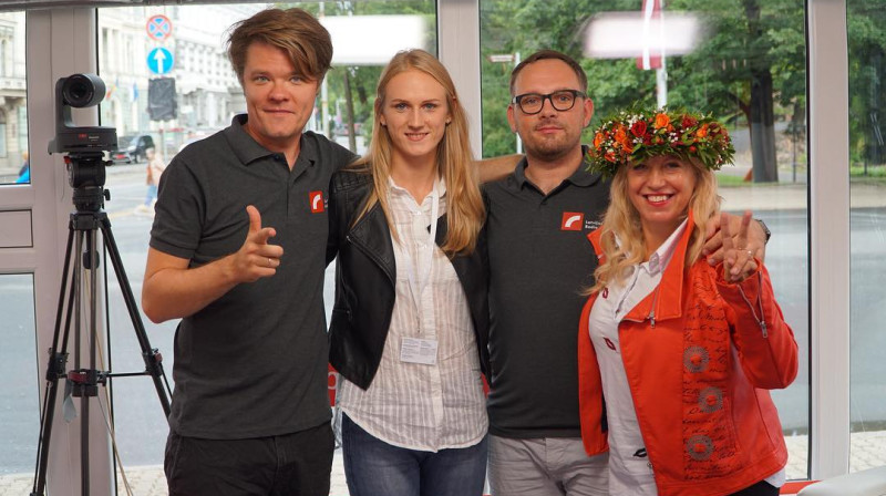 Gunta Latiševa-Čudare un Olga Rajecka radio
Foto: instagram.com/guntalatiseva