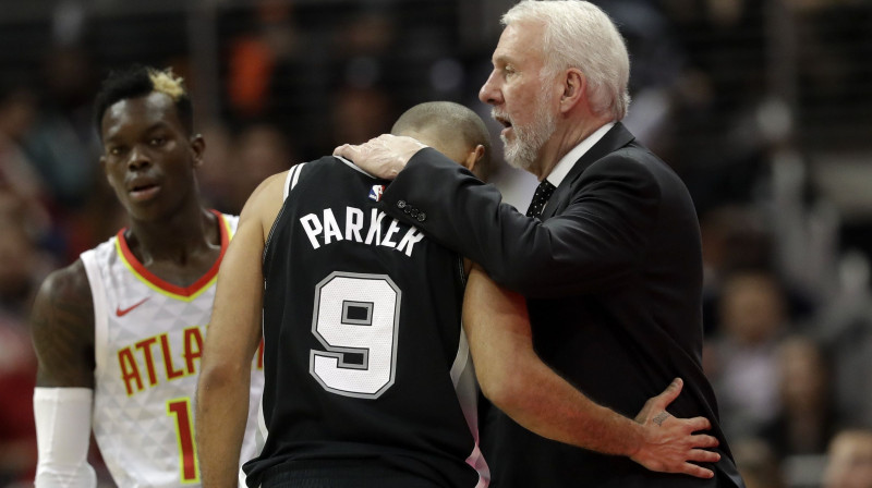 Tonijs Pārkers un Gregs Popovičs 
Foto: AP / Scanpix