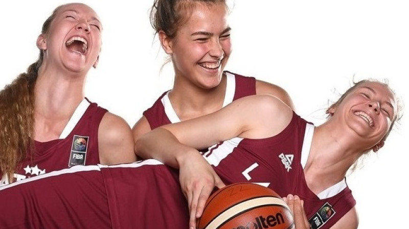 Digna Strautmane, Aleksa Gulbe un Luīze Šepte 6. jūlijā
Foto: FIBA