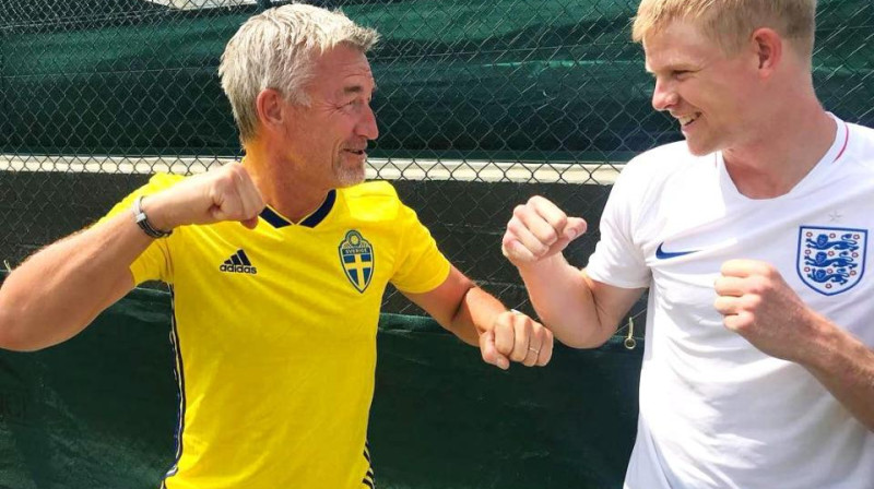 Kails Edmunds ar savu treneri Fredriku Rosengrenu
Foto: Kaila Edmunda Instagram konts