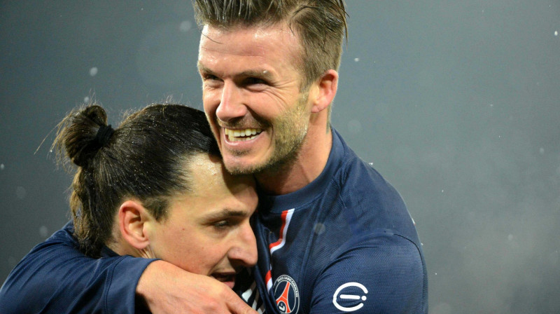 Zlatans Ibrahīmovičs un Deivids Bekhems
Foto: Sipa/Scanpix