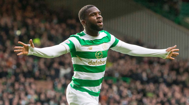 Glāzgovas "Celtic" uzvaras vārtu autors Odsonns Eduārs
Foto: PA Wire/Scanpix