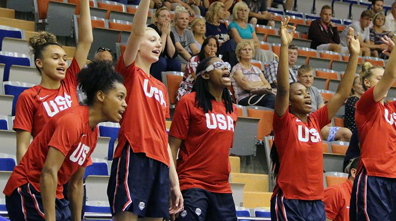 ASV U17 sieviešu basketbola izlase Liepājā
Foto: usab.com