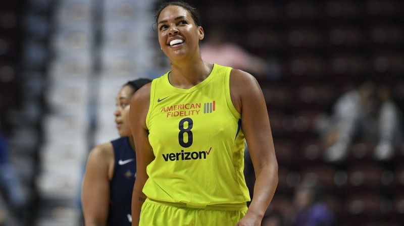 Elizabete Kembedža: 53 punkti WNBA spēlē
Foto: AP/Scanpix