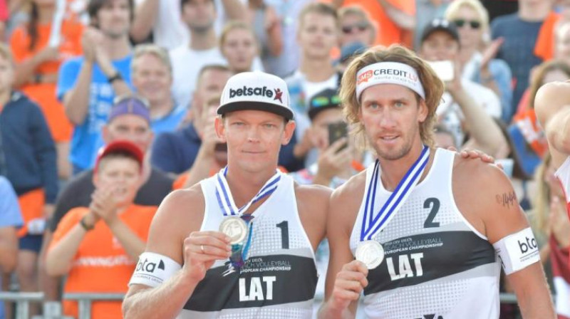 Jānis Šmēdiņš un Aleksandrs Samoilovs
Foto: LVF