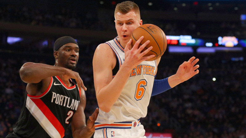 Kristaps Porziņģis un Noā Vonlei
Foto: USA Today Sports/Scanpix