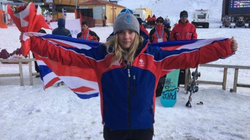 Elija Soutera pēc medaļas izcīnīšanas Eiropas jaunatnes Olimpiskajā festivālā