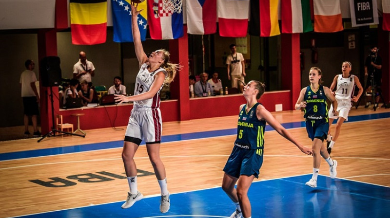 Alise Markova spēlē pret Slovēniju
Foto: FIBA