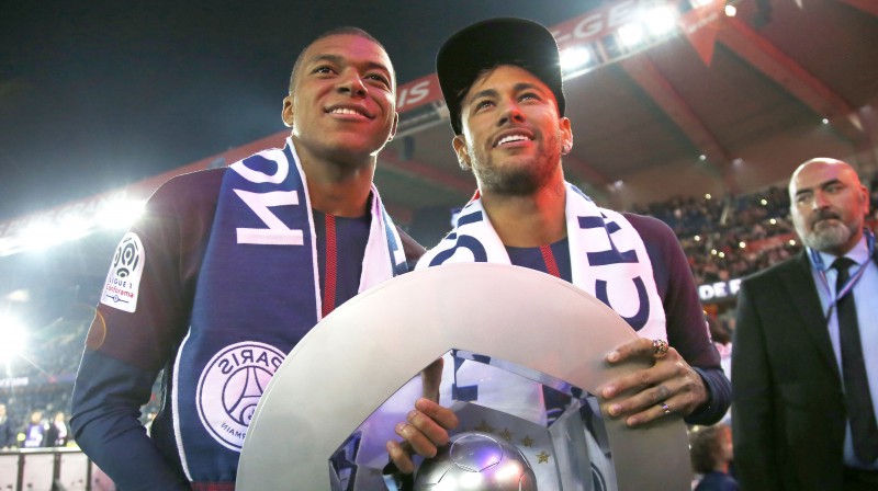 Kilians Mbapē un Neimār
Foto: SIPA/Scanpix