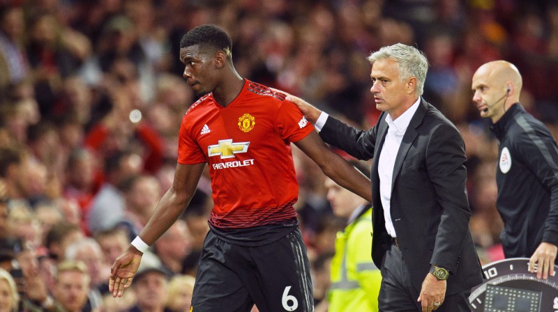 Pols Pogbā un Žuzē Morinju
Foto: EPA/Scanpix