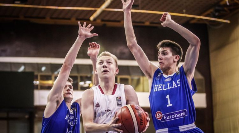 Toms Skuja pret Grieķijas izlasi
Foto: FIBA