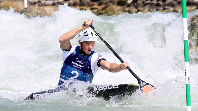 Slovāks Marko Mirgorodskis šī čempionāta laikā
Foto: Canoe Europe