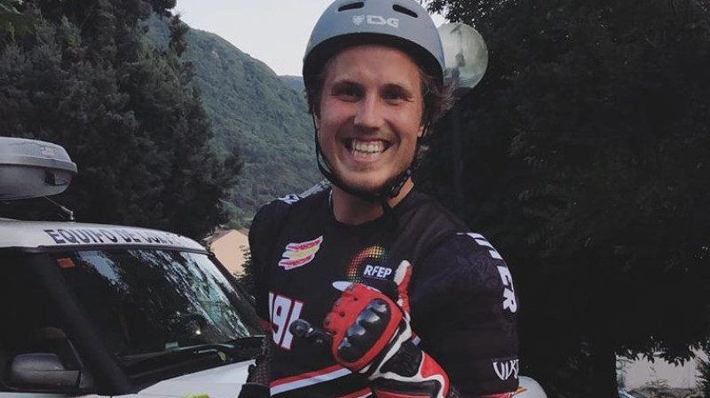 Miks Zvejnieks pēc Eiropas čempionāta medaļas izcīnīšanas
Foto: Dāvis Zvejnieks