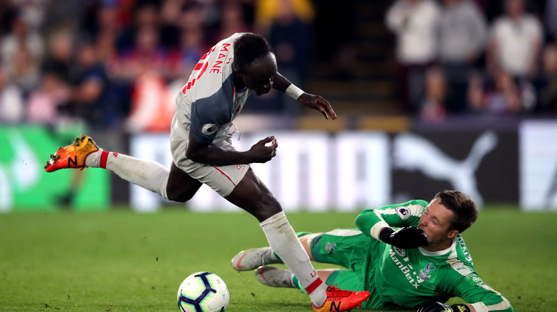 Sadio Manē brīdi pirms vārtu guvuma 
Foto: PA Wire / Scanpix