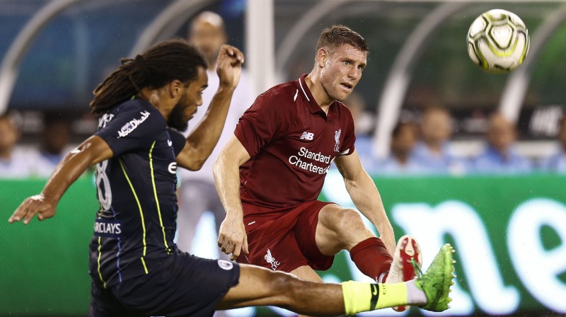 Džeisons Denajers pārbaudes spēlē pret "Liverpool"
Foto: AFP/Scanpix